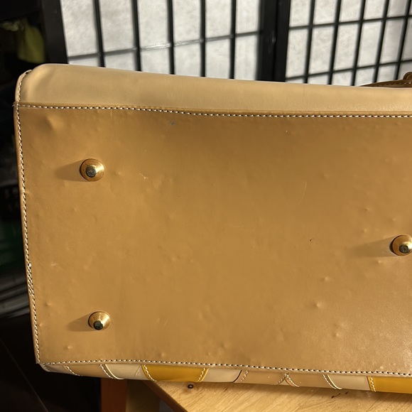 Vintage Carol Patterson Bag, Tans and Turquoise, NWOT, Vegan - Picture 11 of 12